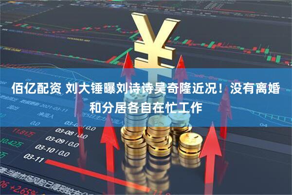 佰亿配资 刘大锤曝刘诗诗吴奇隆近况!没有离婚和分居各自在忙工作